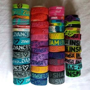 Zumba Rubber Bracelets Lot
